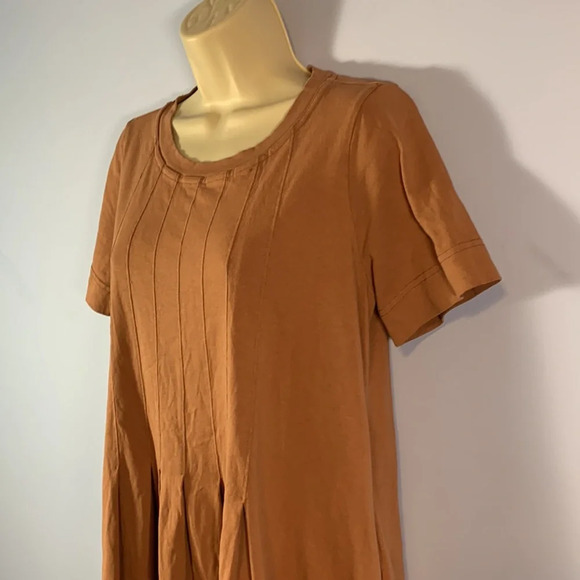 FRee people beach size XS on repeat terracotta clay color front pleat seams long - Picture 2 of 10
